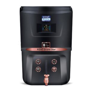 (MONSOON OFFER) KENT Grand Star Copper Black | RO+UV+UF+TDS Control+Alkaline+Copper+UV in Tank