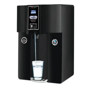 KENT Sapphire BLACK | RO+UF+Inline UV+Alkaline+TDS Control+UV LED in Tank